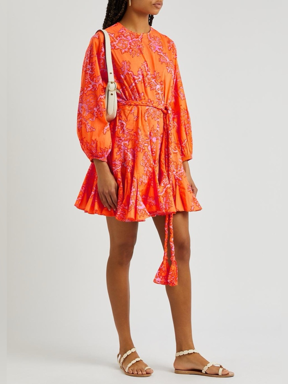 RHODE SZ XS ELLA DRESS CORAL REEF